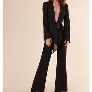 Reformation Black Diane Jumpsuit
